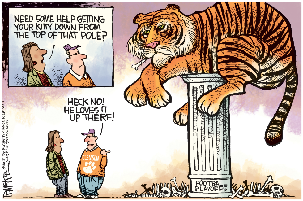  CLEMSON ON TOP LOCAL by Rick McKee