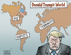 THE WORLD ACCORDING TO DONALD TRUMP by Patrick Chappatte