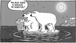 CLIMATE CHANGE ACCORD BW by Bob Englehart