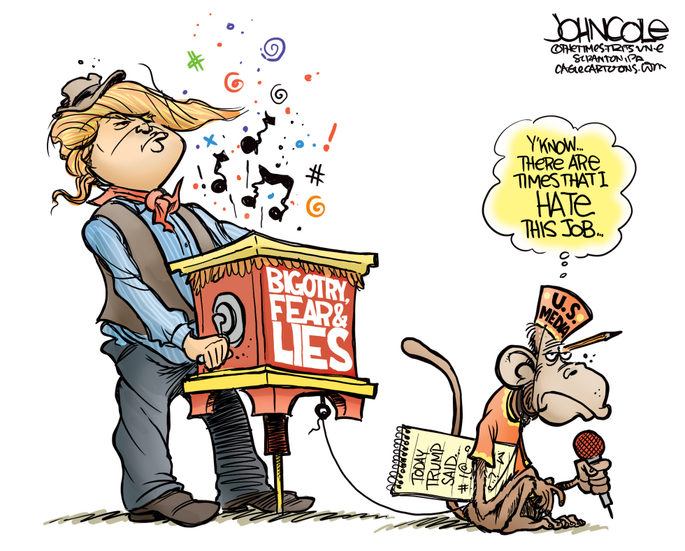  TRUMP'S MONKEY by John Cole