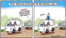 DRIVERLESS CARS by Bob Englehart