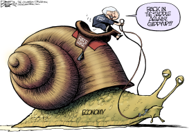 SNAIL RIDER by Nate Beeler