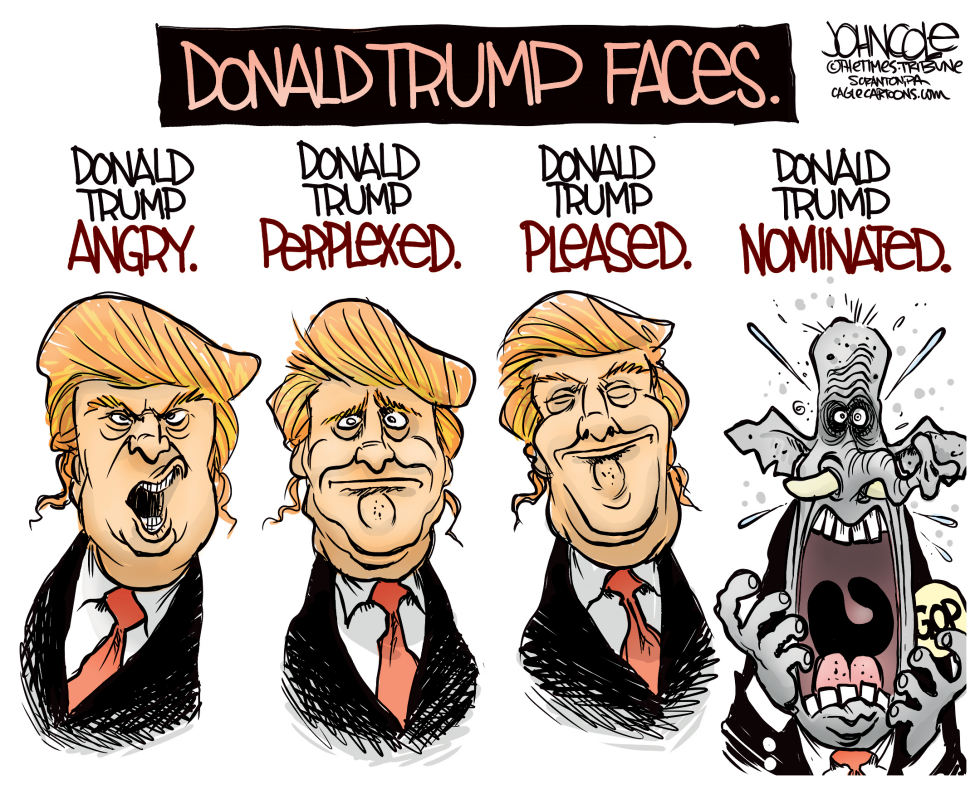  TRUMP FACES by John Cole