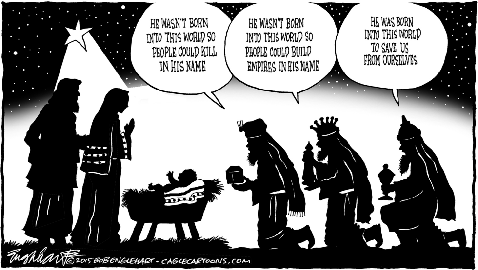  THREE WISEMEN by Bob Englehart