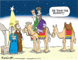 CHRISTMAS CARTOON by Bob Englehart