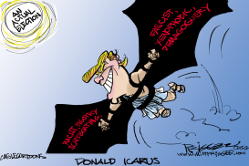 DONALD ICARUS by Milt Priggee