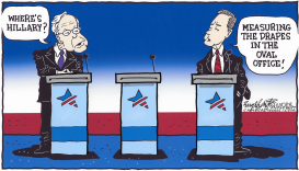 DEMOCRATS DEBATE by Bob Englehart