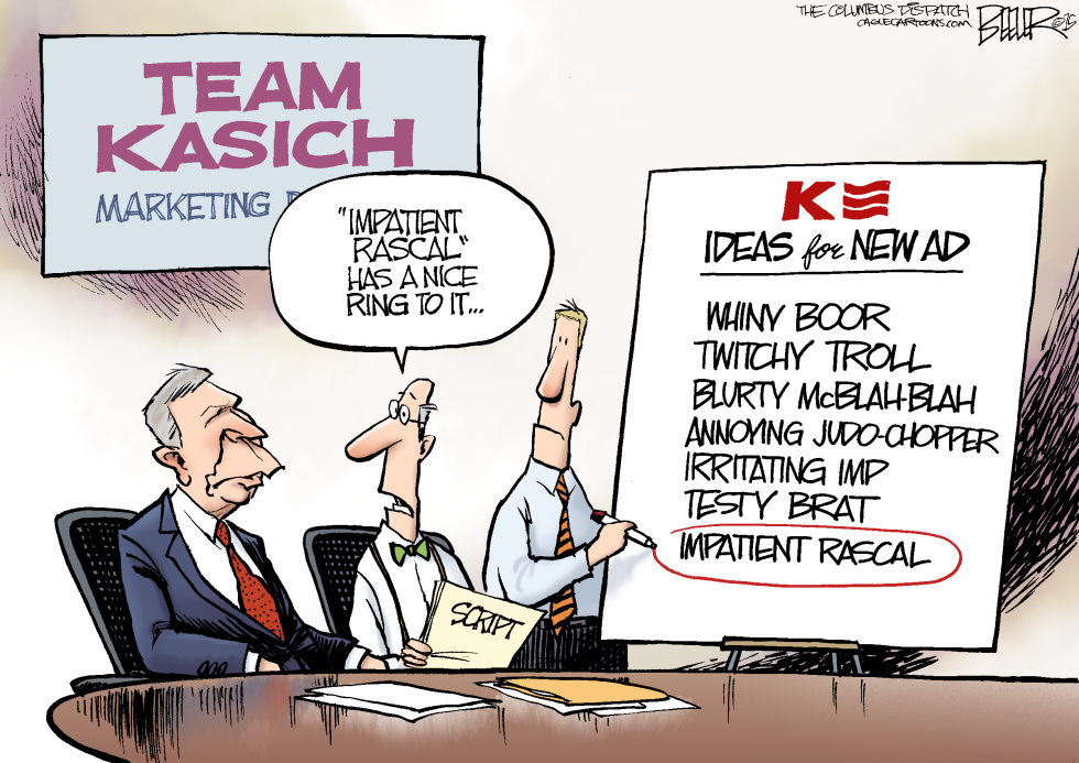  SELLING KASICH by Nate Beeler