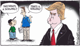 TRUMP THE SCHLONG by Bob Englehart