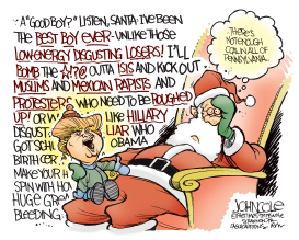 TRUMP AND SANTA by John Cole