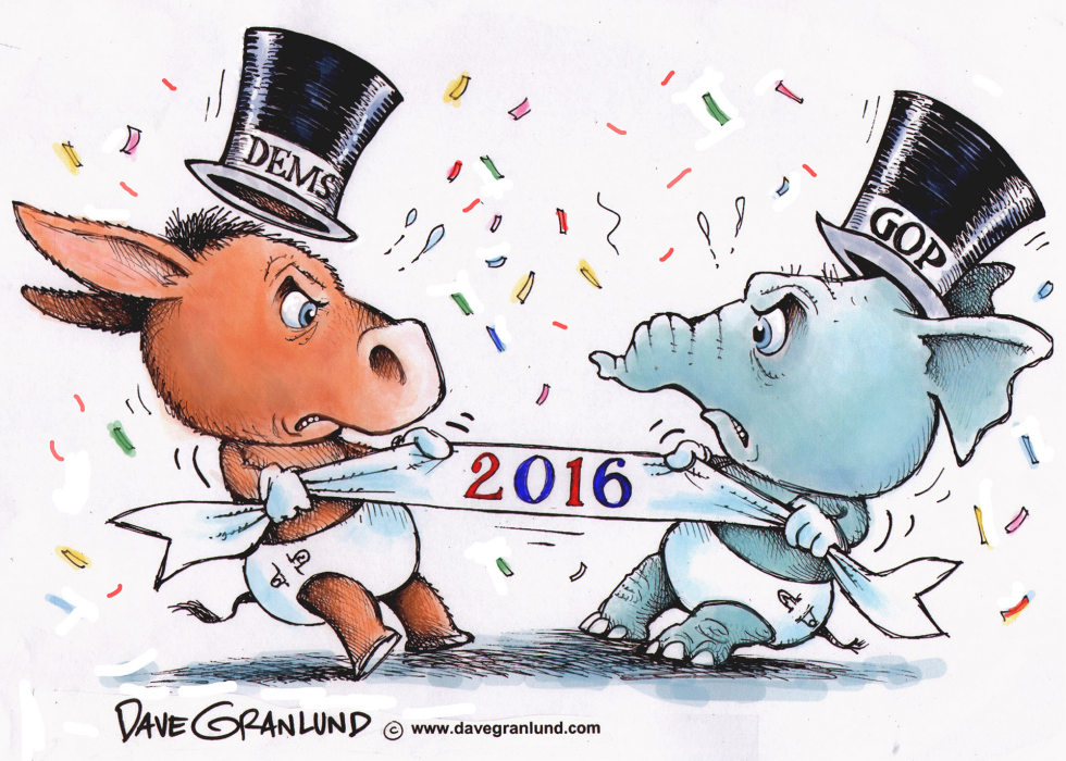  NEW YEAR 2016 POLITICS by Dave Granlund