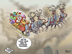 SANTA CLAUS IN CHINA by Paresh Nath