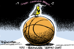 MEADOWLARK LEMON RIP by Milt Priggee