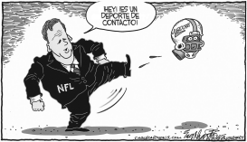 JUGADORES LASTIMADOS DE LA NFL by Bob Englehart