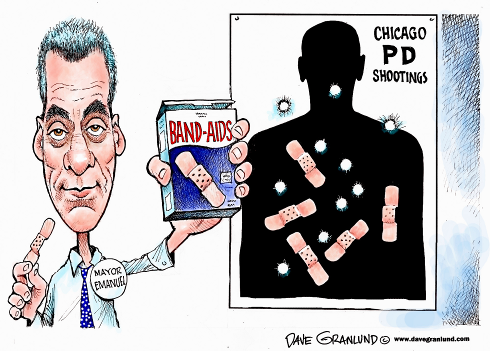  CHICAGO PD SHOOTINGS by Dave Granlund