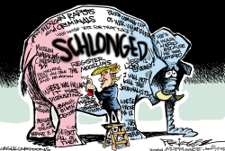 SCHLONGED by Milt Priggee