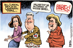 CLINTONS CAMPAIGN by Rick McKee