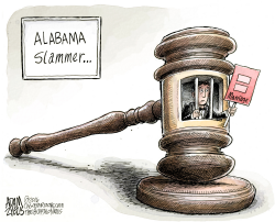 JUSTICE ROY MOORE by Adam Zyglis