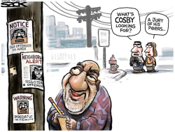 COSBY JURY by Steve Sack