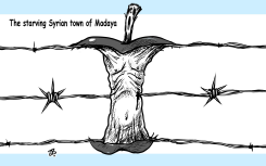 STARVING MADAYA , SYRIA by Emad Hajjaj