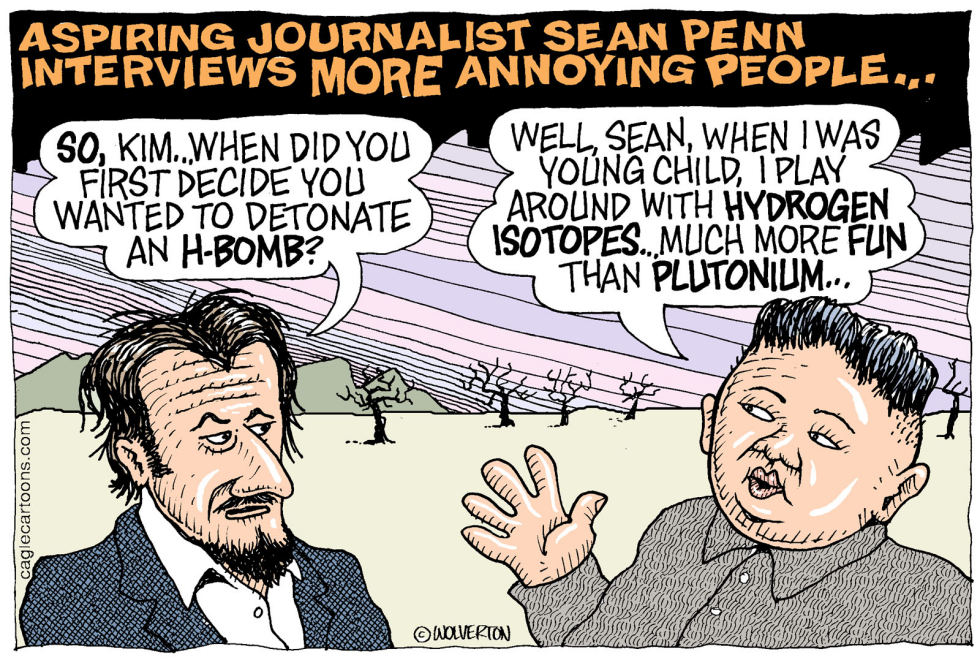  SEAN PENN INTERVIEWS KIM JONG UN by Wolverton