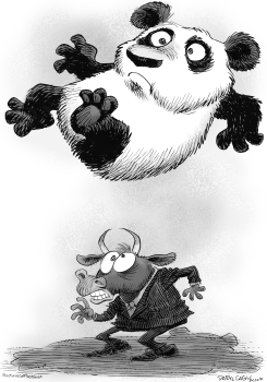 CHINA Y LA CAIDA DE WALL STREET by Daryl Cagle