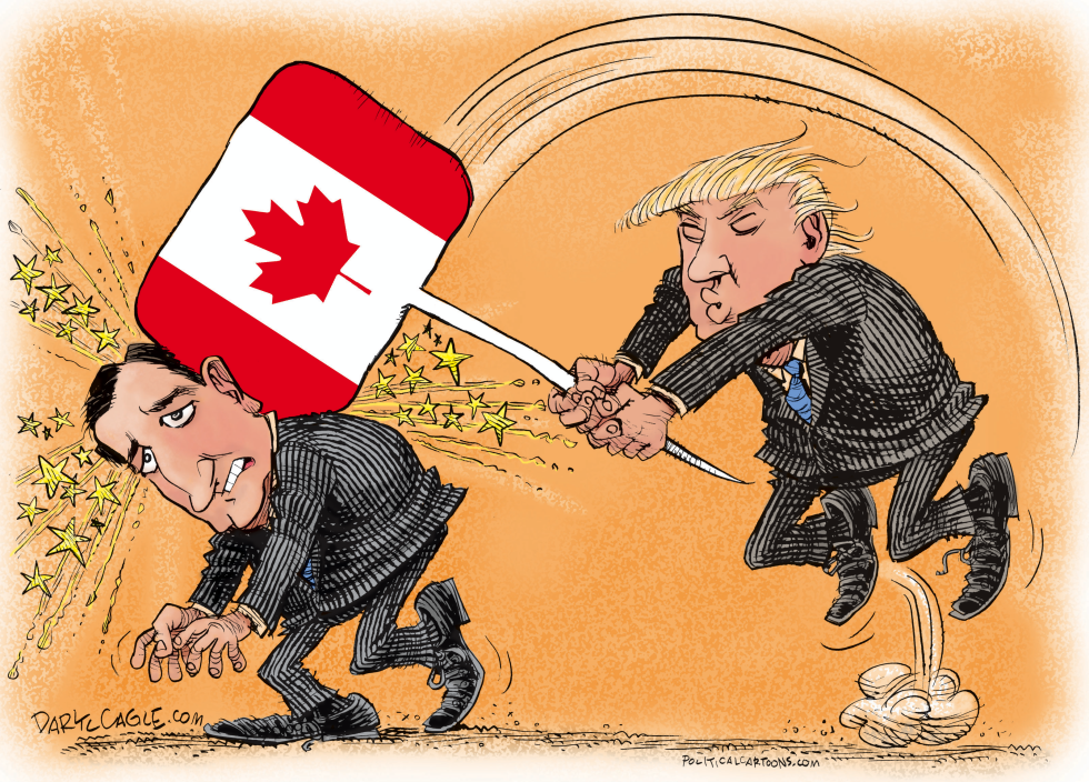  DONALD TRUMP BIRTHER-BASHES TED CRUZ by Daryl Cagle