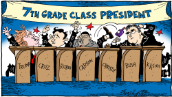 GOP DEBATE by Bob Englehart