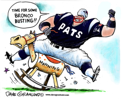 PATRIOTS VS BRONCOS JAN 24 2016 by Dave Granlund