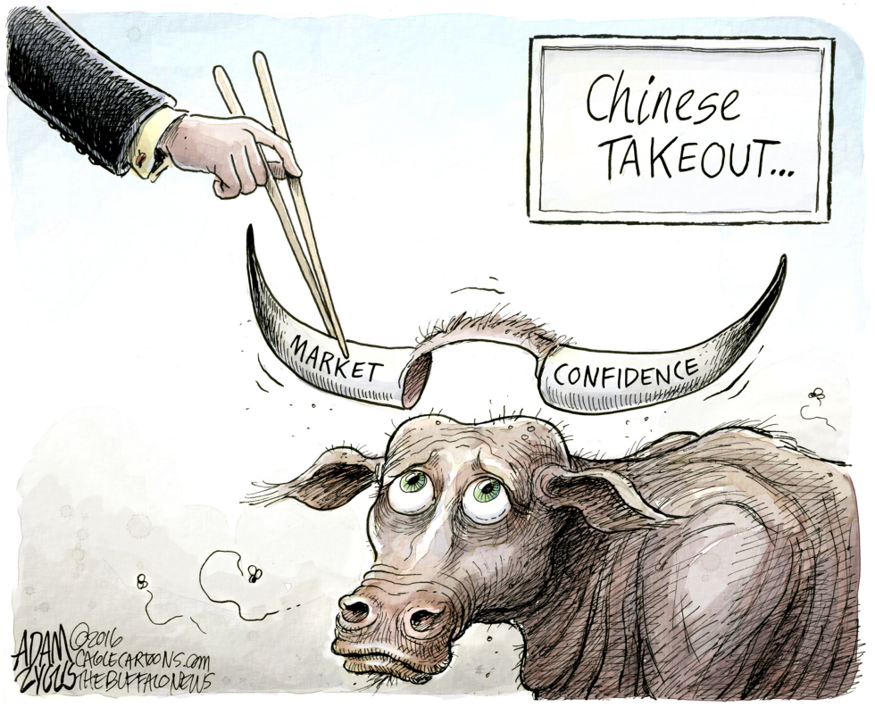  BULL MARKET by Adam Zyglis