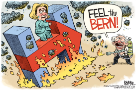 FEEL THE BERN by Rick McKee