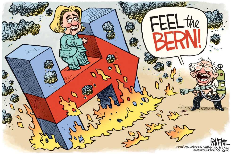  FEEL THE BERN by Rick McKee