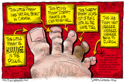 REPUBLICAN LITTLE PIGGIES by Daryl Cagle