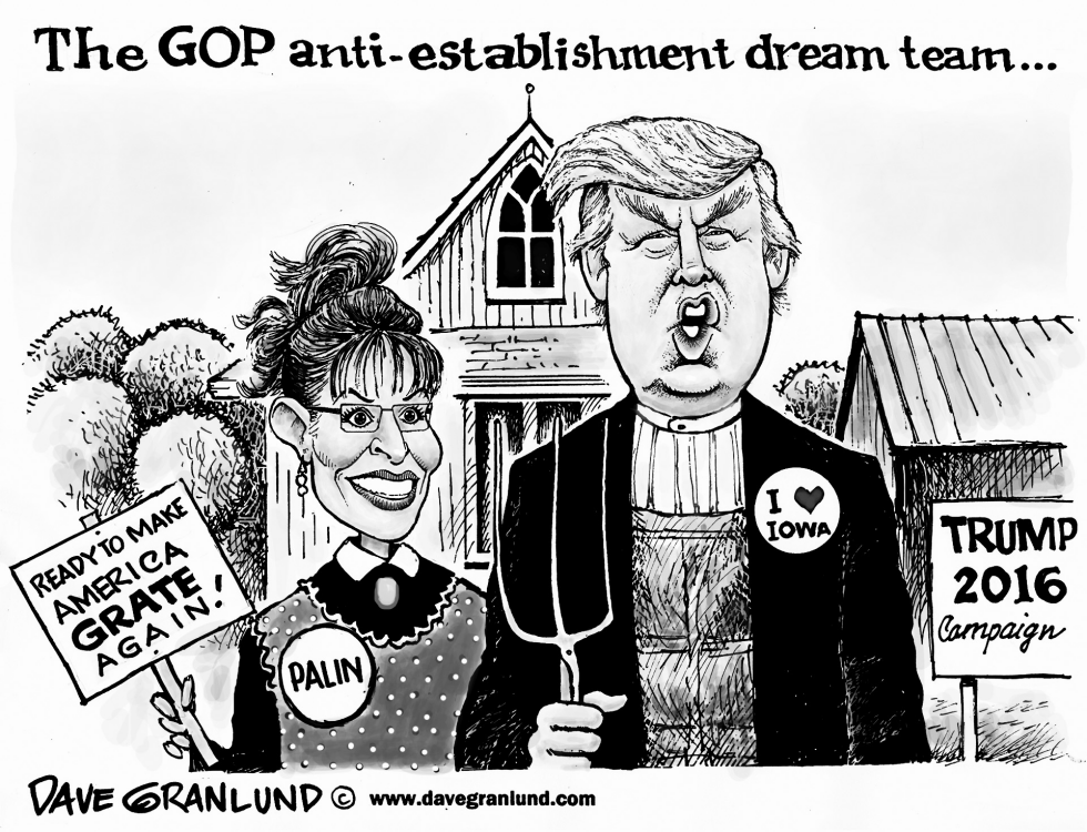  TRUMP WITH PALIN by Dave Granlund