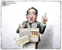 CRUZ LIKABILITY PROBLEM by Adam Zyglis