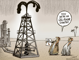 OIL PRICE PLUNGE by Patrick Chappatte