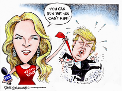 TRUMP VS MEGYN KELLY by Dave Granlund