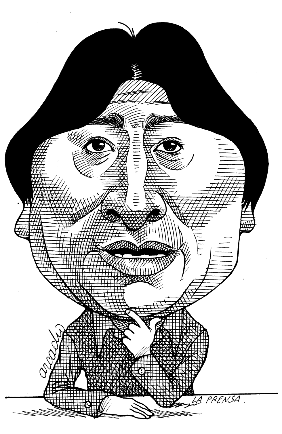  EVO MORALES by Arcadio Esquivel