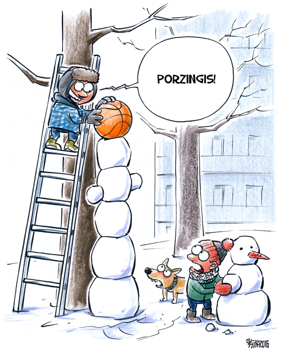  PORZINGIS SNOWMAN by Gatis Sluka