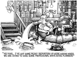 KARL ROVE FIXES WHITE HOUSE LEAKS by RJ Matson