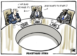 PEACETALKS SYRIA by Tom Janssen