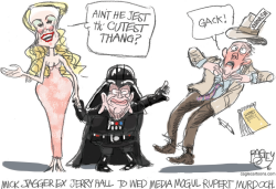 MURDOCH WEDS by Pat Bagley