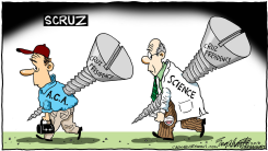 TED CRUZ WINS by Bob Englehart