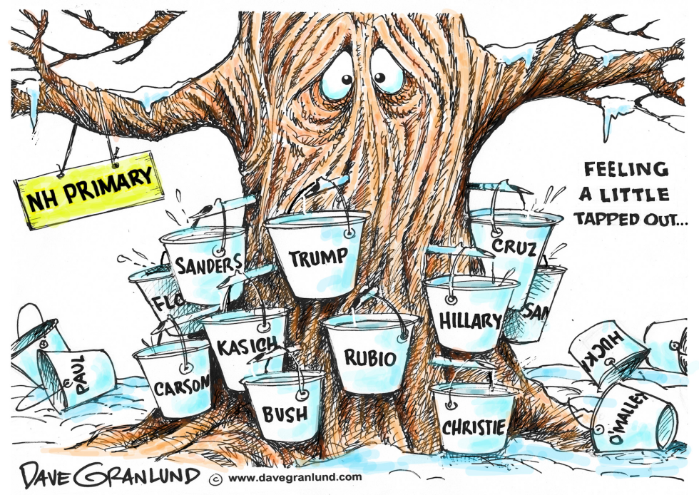  NEW HAMPSHIRE PRIMARY 2016 by Dave Granlund