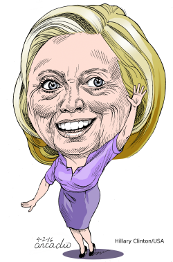 HILLARY CLINTON by Arcadio Esquivel