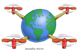 AND THE EARTH BECAME A DRONE by Arcadio Esquivel