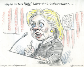 CAMPAIGN SKETCHBOOK - HILLARY CONCEDES  by Taylor Jones