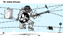 THE SYRIAN REFUGEE by Emad Hajjaj