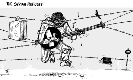 SYRIAN REFUGEE by Emad Hajjaj