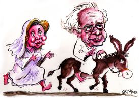 BERNIE AND HILLARY by Christo Komarnitski